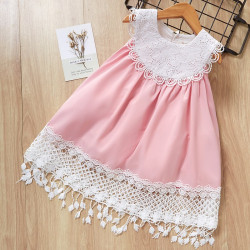 Bear Leader 2019 New Short Sleeve Girls Dress New Casual Style Girls Clothes Floral Pattern Printing Dress for Kids Clothes - ax1001 pink, 12M YSTE-11313