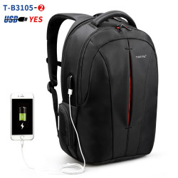 Tigernu Waterproof 15.6inch Laptop Backpack NO Key TSA Anti Theft Men Backpacks Travel Teenage Backpack bag male bagpack mochila - Black and Orange USB, China YSTE-16237