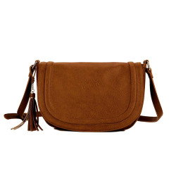 AMELIE GALANTI Leather Crossbody bags for women 2018 bag new elegant shoulder bag Women Multi Pocket Tote Purse Handbag - Brown, China, 25cm x 19cm x 9cm YSTE-17777