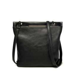 AMELIE GALANTI Buckets Crossbody Bags for Women Multi-Pocket Casual Messenger Bag Soft PU Leather Solid Zipper Adjustable-Strap - Black, China, (20cm<Max Length<30cm) YSTE-17996