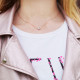 ZHOUYANG Necklace For Women Simple Style Cubic Zirconia Pendant Necklace Rose Gold Color Fashion Jewelry Brithday Gift ZYN388 YSTE-18848