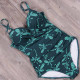 NAKIAEOI 2019 New Sexy Backless Swimsuit One Piece Swimwear Women Plus Size 3XL One Piece Beach Bathing Suit Brazilian Monokini YSTE-19993