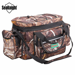 SeaKnight SK003 Large Fishing Bag Multifunction Outdoor Sport Fishing Bag Backpack 50cm*27cm Camouflage Khaki Big Fishing Tackle YSTE-21421