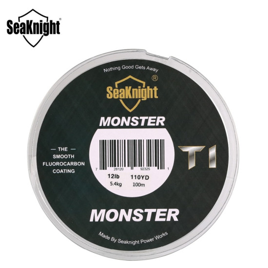 SeaKnight 2019 New Arrival MONSTER T1 100M Fluorocarbon Fishing Line 100% Fluorocarbon Coating Monofilament Leader Sinking Line YSTE-21791