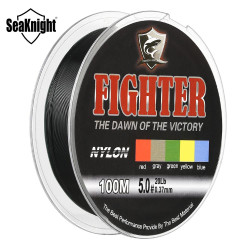 SeaKnight 100M Fighter Nylon Fishing Line Super Strong 2-35LB Monofilament Line Japanese Material Saltwater Carp Fishing YSTE-22323