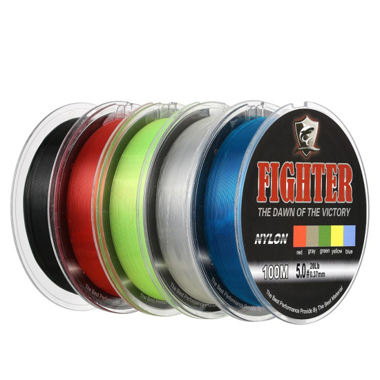 SeaKnight 100M Fighter Nylon Fishing Line Super Strong 2-35LB Monofilament Line Japanese Material Saltwater Carp Fishing YSTE-22323