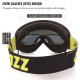 COPOZZ brand ski goggles double layers UV400 anti-fog big ski mask glasses skiing men women snow snowboard goggles GOG-201 Pro YSTE-22400