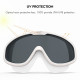 COPOZZ One-piece Swimming Goggles 2019 Whole Shaped Lens Comfortable Silicone Large Frame Swimming Glasses for Men Women Adult YSTE-22446
