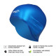 COPOZZ Silicone Waterproof 3D elastic Swimming Caps for Men Women Long Hair Swimming Hat Cover Ear Bone Pool adult swim cap YSTE-22706