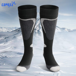 COPOZZ Ski Socks Thick Cotton Sports Snowboard Cycling Skiing Soccer Socks Men & Women Moisture Absorption High Elastic Socks YSTE-22977