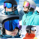 COPOZZ Ski lens Magnetic Dual-use Outer Lens for 2440 Snowboard Goggles Night Skiing Anti-fog UV400 Men Women Ski Glasses YSTE-23134