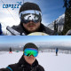 COPOZZ Winter Snow Ski Hat Unisex Warm High Bun Ponytail Stretch Knitted Woolen Hiking Snowboard Sport Cap YSTE-23153