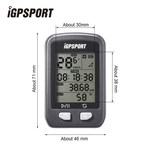 IGPSPORT GPS Computer Waterproof IPX6 Wireless Speedometer Bicycle Digital Stopwatch Cycling Speedometer Bike Sports Computer YSTE-23443