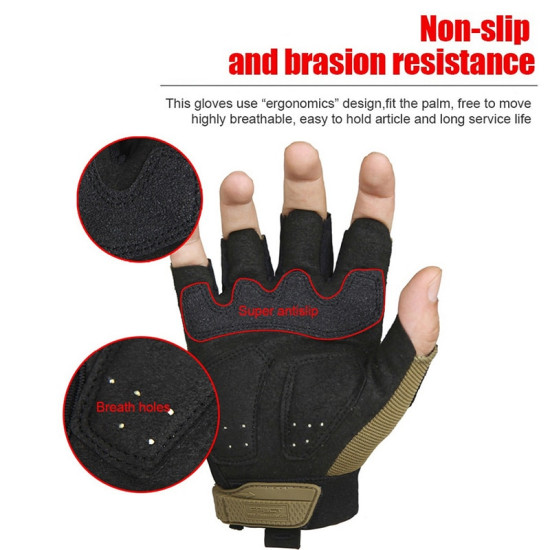 FREE SOLDIER outdoor hiking cycling training sport tactical gloves men full finger Wear non-slip protection gloves YSTE-23910
