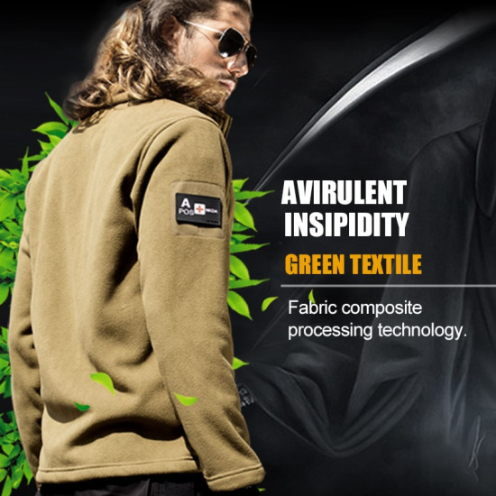 FREE SOLDIER Outdoor Sports Camping Hiking Jackets Men's Clothing Tactical Fleece Jacket Warm Fleece Coat For Men YSTE-24076