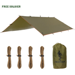 FREE SOLDIER Outdoor sports awning tarp for camping portable shelter sunshade tent waterproof folding PU waterproof with stake YSTE-24342