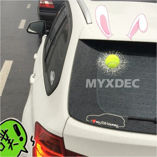 2018 Funny Car Stickers and Decals 3D Football Baseball Sticker Self Adhesive PVC EVA Auto Truck Window Film Wrap Car Styling YSTE-24545