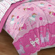 Dream Factory Magical Princess Ultra Soft Microfiber Girls Comforter Set, Pink, Twin YSTE-2467