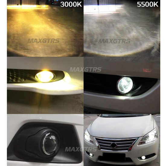 2x Universal HID Bi-xenon Fog Lights Projector Lens Driving Lamps Retrofit For Ford Honda CRV Fit Subaru Renualt Suzuki Swift YSTE-25073