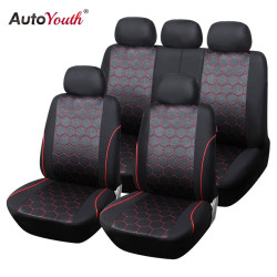 AUTOYOUTH Soccer Ball Style Car Seat Covers Jacquard Fabric Universal Fit Most Brand Vehicle Interior Accessories Seat Covers YSTE-25183