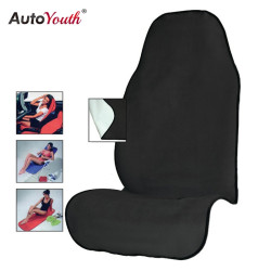 AUTOYOUTH Towel Car Seat Cover for Athletes Fitness Gym Running Beach Swimming Outdoor Water Sports Machine Washable - Black YSTE-25192