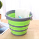 10L New Arrival Silicone Folding Bucket Large Capicity Save Space Washabe Fishing Camping Car Bucket kitchen items Balde Barrel YSTE-25594