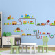 Cartoon Cars Highway Track Wall Stickers For Kids Rooms Sticker Children's Play Room Bedroom Decor Wall Art Decals YSTE-25770