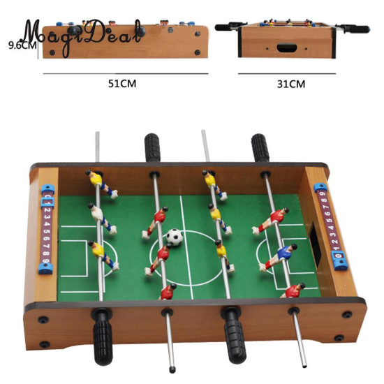 MagiDeal Funny 1Pc Table Foosball Soccer Games Table Top Sports for Home Family Party Leisure Table Game Kids Toy Gifts Green YSTE-26120