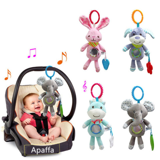 Soft Infant Crib Bed Stroller Toy Spiral Baby Toys For Newborns Car Seat Educational Rattle Baby Towel Education Toys YSTE-26324