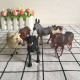 6pcs Simulated Farm Animal Sheep Dog Horse Donkey Ox Cow Set Animals Child Static Plastic Model Set Toys YSTE-26966