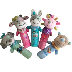 plush Animal Baby Toys soft 0-12 Months Stuffed doll Stroller Toy Mobile Bed Bell For Newborn babies cartoon Kids toys YSTE-27004