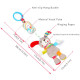 Newborn Baby Plush Stroller Toy Baby Rattles Mobiles Cartoon Animal Hanging Bell Educational Baby Toys for 0-12 Months Speelgoed YSTE-27076