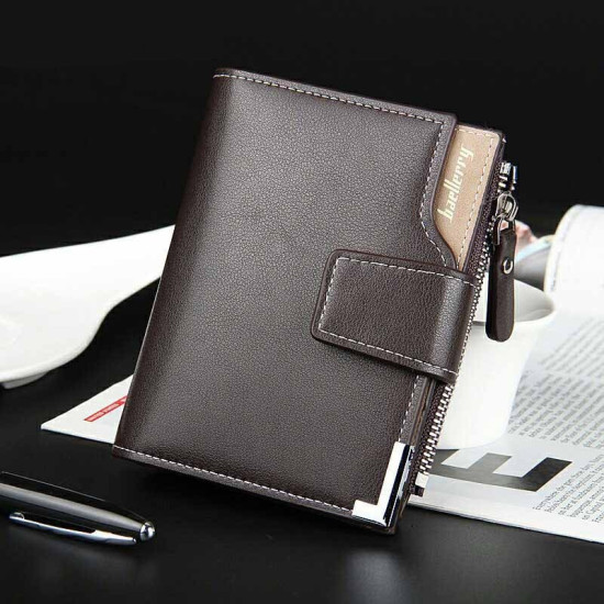 Men's Leather Wallet with Zipper YSTE-27731