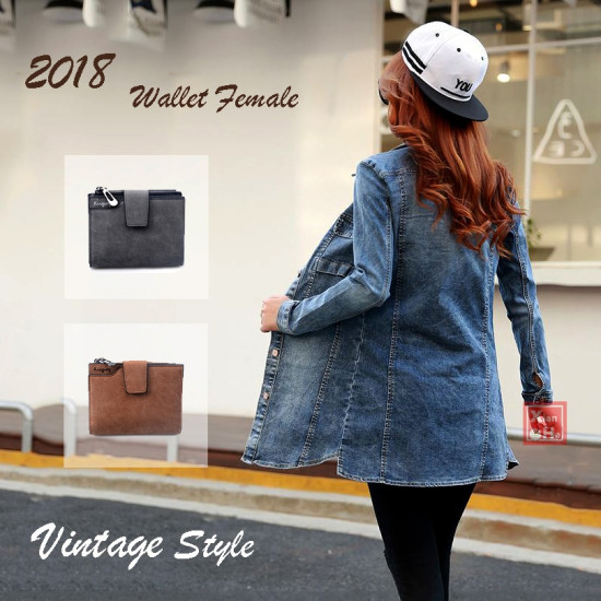 Wallet Women Vintage Fashion Top Quality Small Wallet Leather Purse Female  Money Bag Small Zipper Coin Pocket Brand Hot !! YSTE-28781