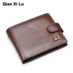 100% genuine leather wallet best wallets for man real leather purse with coin pocket trifold wallet men cowhide leather YSTE-28806
