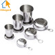 Stainless Steel Camping Folding Cup Portable Outdoor Travel YSTE-30566
