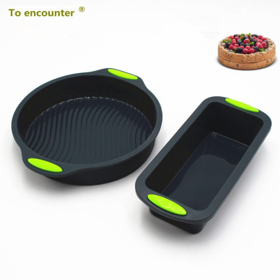 To encounter 9 inch Round Shape 3D Silicone Baking Cake Molds DIY Baking Cake Pans Bakeware Tray And Several Baking Dish Sets YSTE-31628