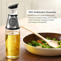 Measuring Oil Control Bottle Pressing Type Healthy Oil Bottle Kitchen Utensils Holder For Olive Oil Vinegar Lemon Juice Soy Sauc YSTE-31800