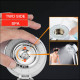 Super pressurized shower head Handheld single pressure water heater Chrome turbo bathroom energy water saving filter YSTE-31976