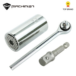 Magic Spanner Grip Multi Function Universal Ratchet Socket 7-19mm Power Drill Adapter Car Hand Tools Repair Kit Ratchet wrench YSTE-31986