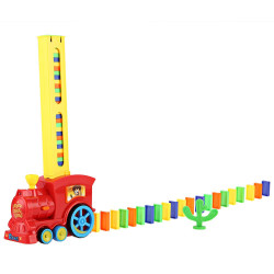 Classic Domino Rally Train Toy Set Ideal Birthday Christmas Gift with Light Sound YSTE-32046
