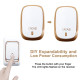 1PC Wireless LED Ring Doorbell Remote Control 36 Rings 1 Transmitter 1 Receiver 2019 New YSTE-32222