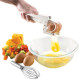 1PC Creative Kitchen Egg Tools Egg EZ Cracker Beaters As Seen On TV Hand Hold Egg Beaters White Separator Cooking Tool OK 0473 YSTE-32798