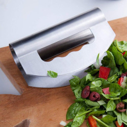 Kitchen Stainless Steel Double Cut Salad Chopped Salad Vegetable Cheese Cheese Knife Cutting Vanilla Knife Kitchen Appliances YSTE-33202
