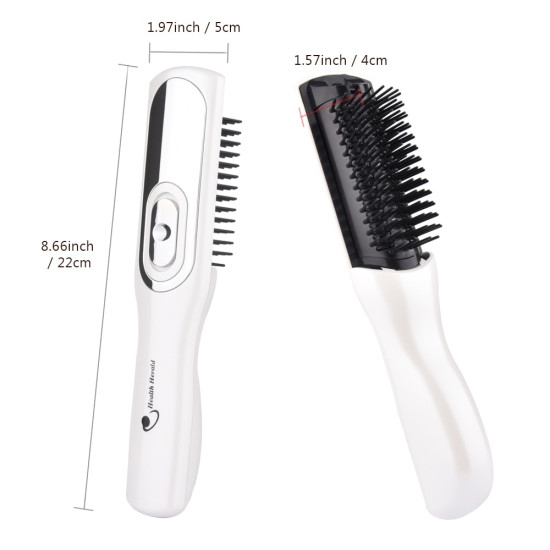 Hair Growth Care Electric Wireless Infrared Ray Massage Comb Hair follicle Stimulate Anti Dense Anti Hair-loss Head Massager YSTE-33616