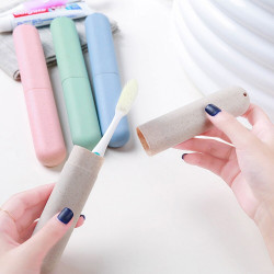 Portable Toothbrush Protect Holder Travel Camping Toothbrush Storage Box Cover YSTE-33799