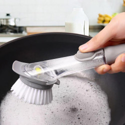 Refill Liquid Cleaning Brush Wear Resistant Press Nonslip Soap Dispensing YSTE-33943