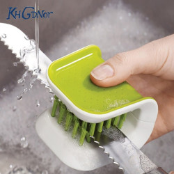 KHGDNOR Knife Fork Spoon Cleaning Brush Handy Cutlery Cleaner Kitchen Helper ABS Household Cleaning Tool YSTE-33984