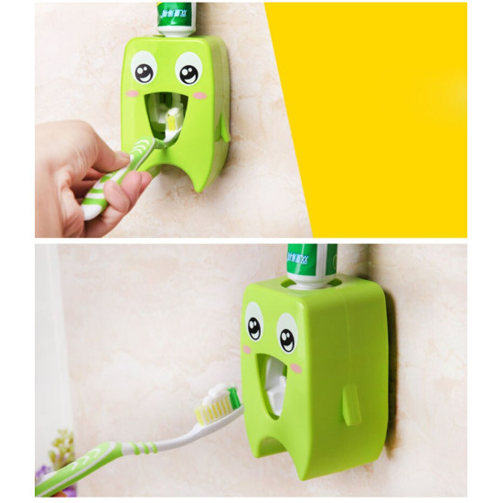 Lazy Creative Cute Automatic Toothpaste Dispenser for Kids Toothpaste Squeezer Holders  Bathroom Accessories Tool YSTE-34243