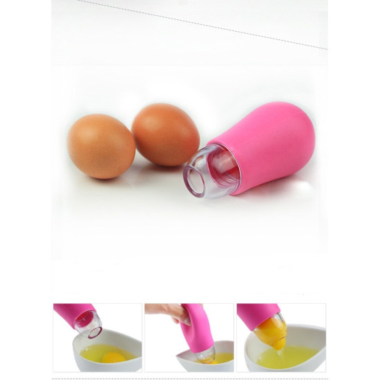 1PC Yolk Separator Egg Tool Silicone + PP Eggs Separator Egg White And Yolk Separator ELB 128 YSTE-34297